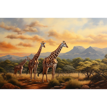 Giraffe Art Painting